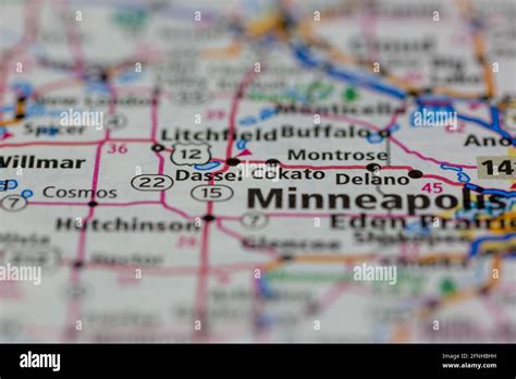 Map Of Cokato Minnesota Hi Res Stock Photography And Images Alamy