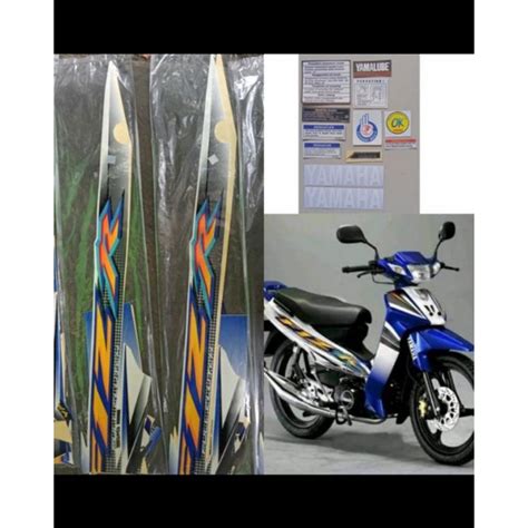 Jual Striping Yamaha F1ZR 2004 Biru Putih Lengkap Dengan Sticker