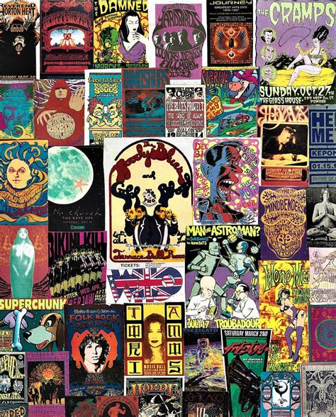 Classic Rock Poster Collage Painting By Doug Siegel Pixels