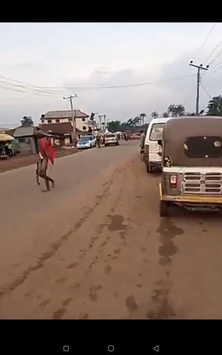 Naked Unknown Gunman Hailed In Owerri As He Entertains Imo Residents Politics Nigeria