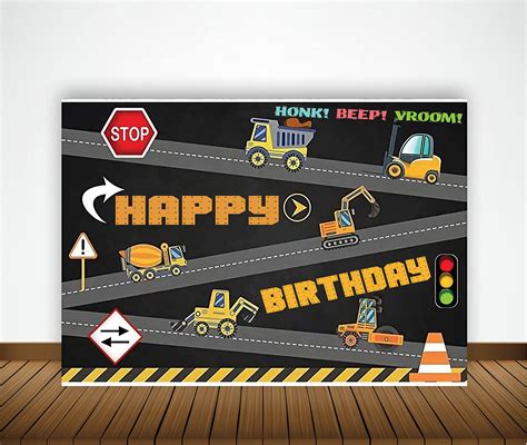 Buy Theme My Party Construction Birthday Party Supplies With Happy