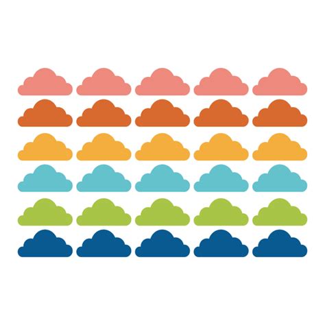 Stickers Muraux En Vinyle Nuages Multicolore Clouds Maisons Du Monde