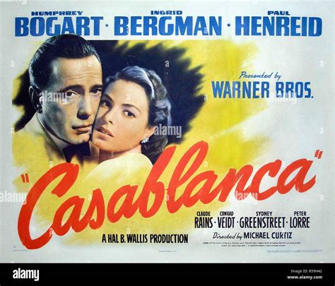 Casablanca - Original Movie Poster Stock Photo - Alamy