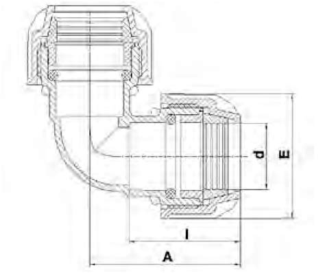 Plasson Silverline Compression 90 Degree Elbow 25mm Water Irrigation