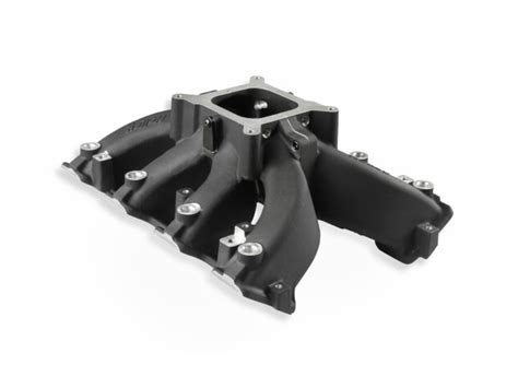 Holley Single Plane Efi Split Design Race Intake Manifold Black Gm L92 And Ls3 300 290bk