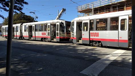 Sf Muni Breda Lrv On Route M Ocean View Car Breda Lrv