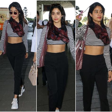 Jhanvi Kapoors Airport Look Fab Or Drab Fashion Bollywood Fashion