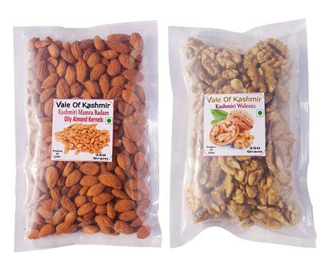 Vale Of Kashmir Kashmiri Kashmiri Walnuts Kashmiri Mamra Badam 500