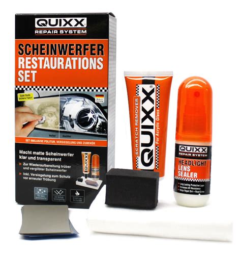 Quixx Scheinwerfer Reparatur Set Restaurations Set Repair System Neu