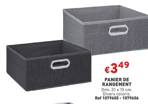 Promo Panier De Rangement Chez Trafic Icatalogue Fr