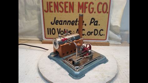 Jensen 65 El Dual Fuel Live Steam Engine 110V Electric YouTube