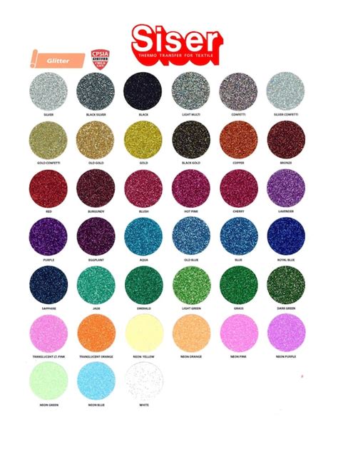 Siser Easyweed Glitter Craft Heat Transfer Vinyl