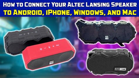 How To Pair Altec Lansing Speaker Android Ios Windows Youtube