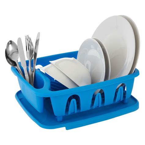 Kitchen Plate Dish Drainer Utensil Rack Cutlery Plates Holder Plastic ...