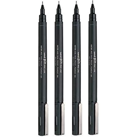 UNI BALL PIN DRAWING PEN FINELINER ULTRA FINE LINE MARKER 0 1mm BLACK