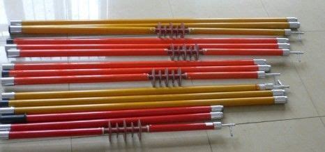 Insulated Fiberglass Handle For Electric Hand Tools High Voltage Resistant Hot Stick