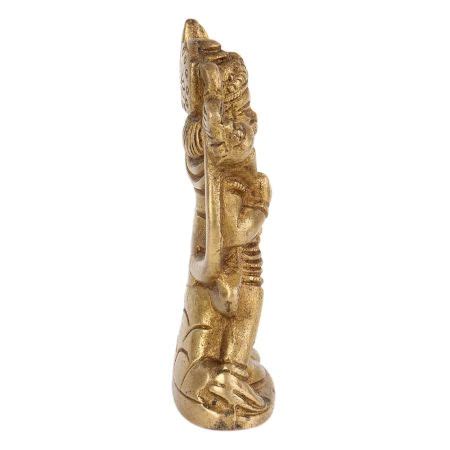 Brass Statue Of Lord Hanuman Lifting A mountain