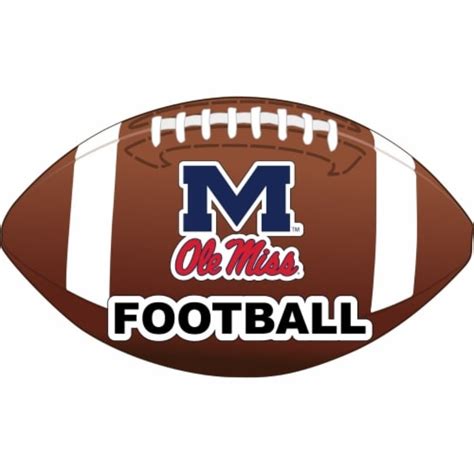 Mississippi Rebels Ole Miss 4 Inch Round Football Ncaa Gridiron Glory