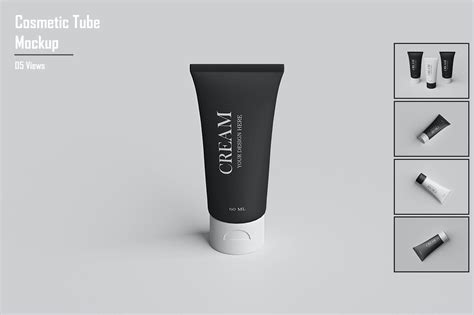 化妆品软管包装样机 Cosmetic Tube Mockup 设计小咖