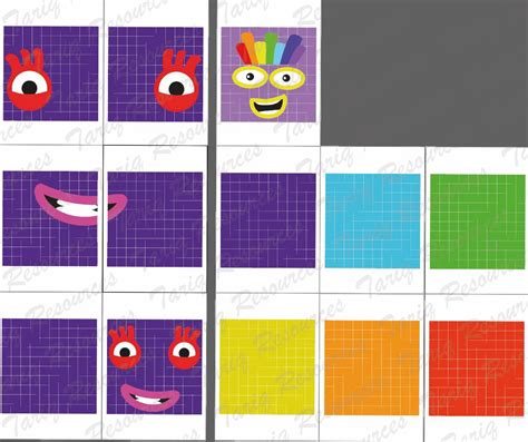 Numberblocks Faces 100 1000 Descarga Instantánea Pdf Png Etsy España