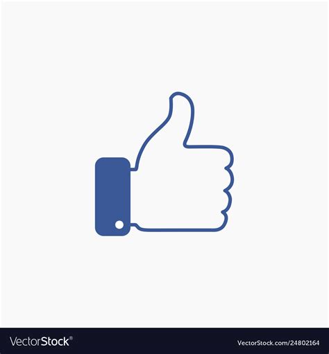 Thumb Up Symbol Finger Icon Royalty Free Vector Image