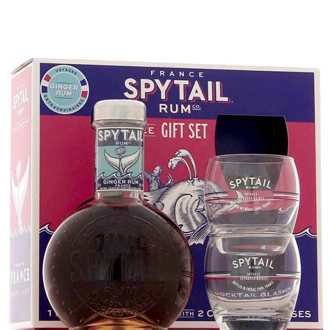 Spytail Rhum épicé Gingembre 40° En Coffret 2 Verres Rhum Attitude