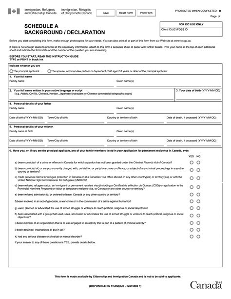 Imm 5669 Schedule A Backgrounddeclaration Forms Docs 2023