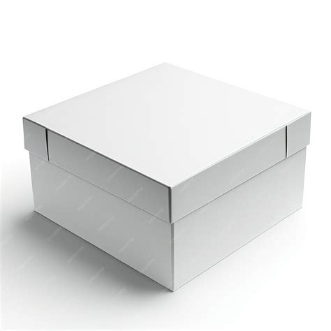 Premium AI Image | White box isolated on a white background