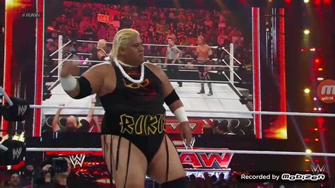 Rikishi Vs Heath Sleater Raw 2014 YouTube