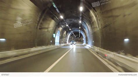 Driving Through Different Tunnels Stock Video Footage 8747067