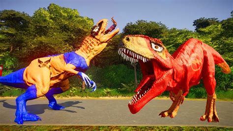 Final Boss Giganotosaurus Flash Vs King Shark Iron Man Pentaceratops