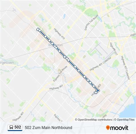 502 Route Schedules Stops And Maps 502 Zum Main Northbound Updated