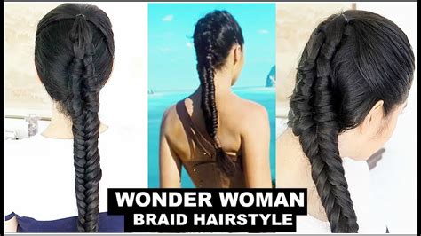 Wonder Woman Braids Hairstyle Attempt Beautyklove Youtube