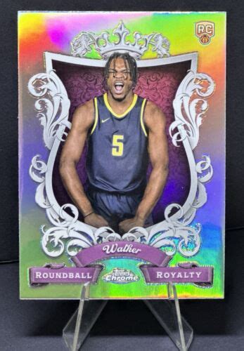 2023 24 Topps Chrome Basketball Jarace Walker Roundball Royalty Silver