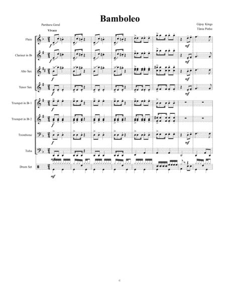 Bamboleo By Gypsy Kings Sheet Music For Jazz Ensemble At Sheet Music Direct