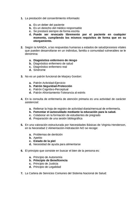 Examen De Especialidad Enfermeria Equipo Poe