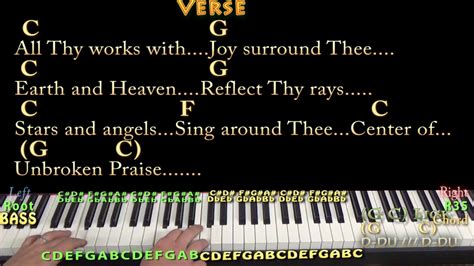 Joyful Joyful We Adore Thee Hymn Piano Jamtrack In C Major With