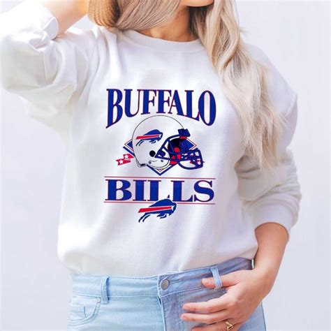 Buffalo Bills NFL Est 1960 Helmet Logo T-shirt - Fan Gift - Bluefink