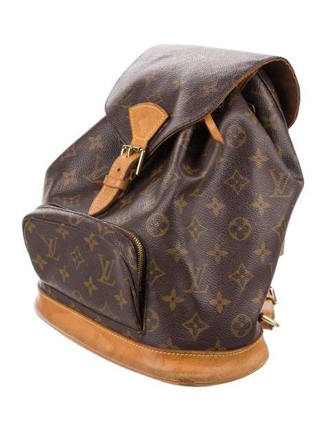 Louis Vuitton Monogram Montsouris Mm Brown Backpacks Handbags