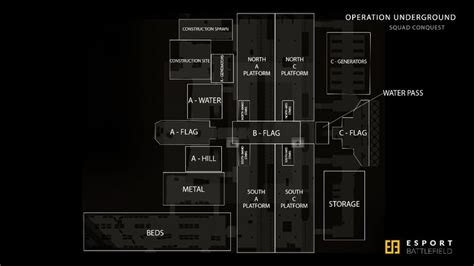 Map Callouts 5v5 Squad Conquest Esport Battlefield Battlefield Map Squad