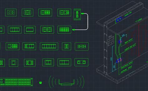 Power Plug Sockets Cad Block And Typical Drawing For Designers