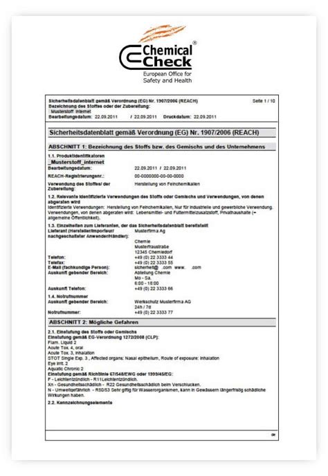 Where Can I Find Safety Data Sheets For Chemicals At Mary Scott Blog