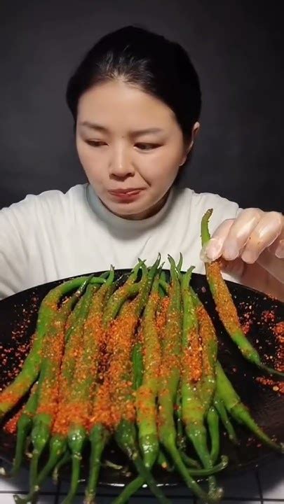 Eating Chillies🌶️ Mukbang Asmr Asmrmukbang Chinesefood Chilli Youtube