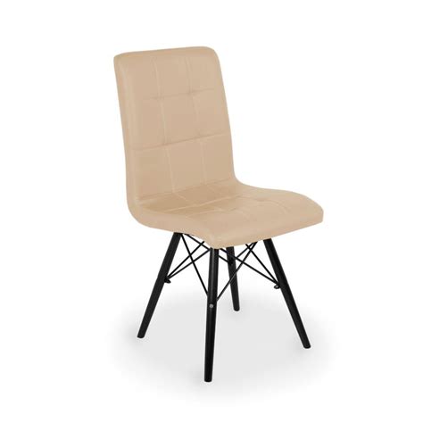 Conjunto Mesa De Jantar Em Madeira Preto Prime Azulejo Cadeiras Gomos Nude