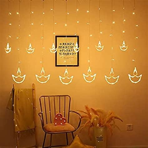 Buy Seer® Led Light Diya Decorative Diya Diwali Light Curtain String