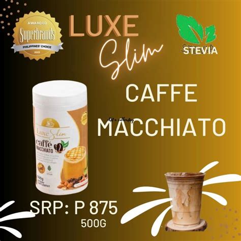 Luxe Slim Caffe Macchiato Half Kilo Jar Dark Choco Half Kilo Or