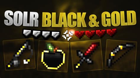 Solr Black Gold Revamp 16x Minecraft PE Bedrock Edition Showcase