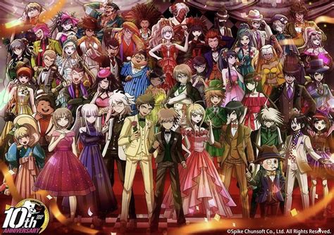 Danganronpa 10th Anniversary Official Art In 2021 Danganronpa