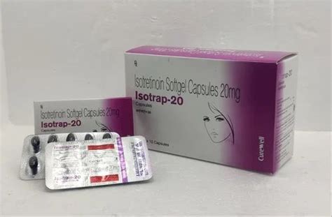 Isotretinoin 20 Mg Soft Gel Capsules Packaging Type Strips At Rs 348