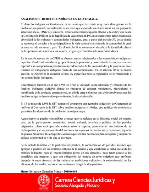 ANALISIS DEL DERECHO INDÍGENA EN GUATEMALA docx